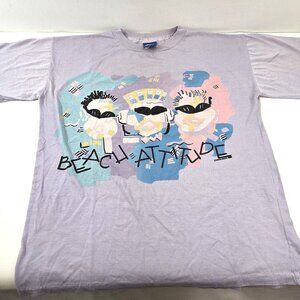 Vintage Ocean Pacific Beach Attitude T-Shirt Single Stitch 1988 Unisex
